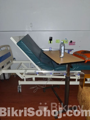 Hospital bed with mattress